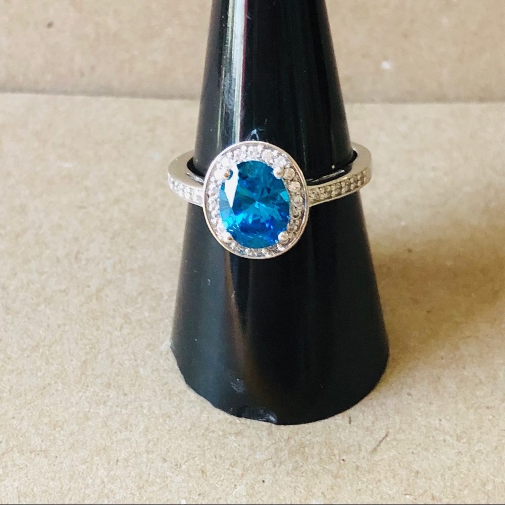 Summer Blue CZ Ring